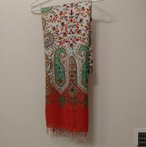 Flowy Boho Paisley Scarf
